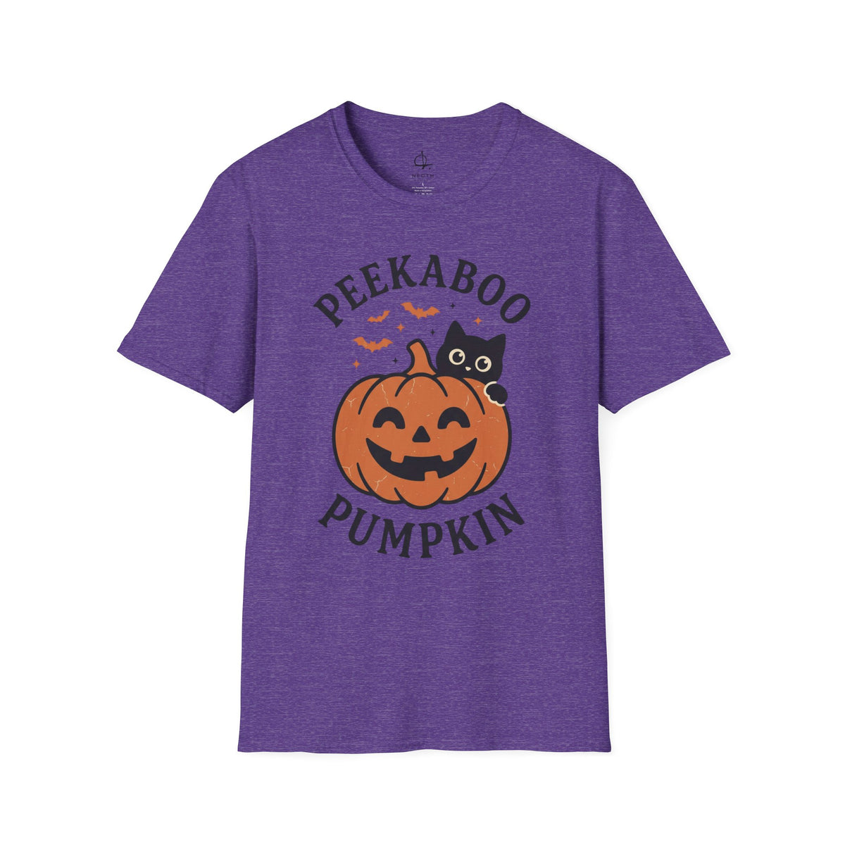 Peekaboo Pumpkin T-Shirt | Halloween Cat Jack-o'-Lantern