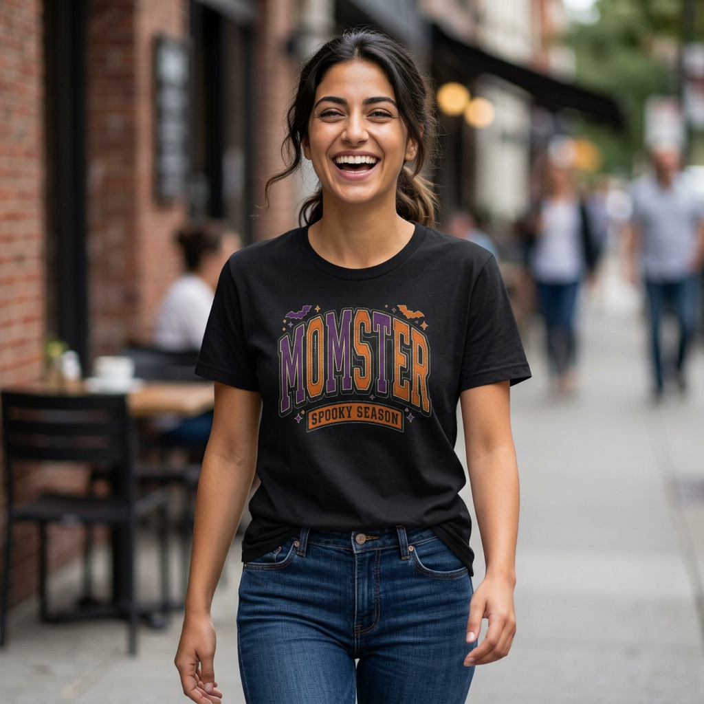 Momster "Spooky Season" T‑Shirt — Halloween Mom Graphic Tee